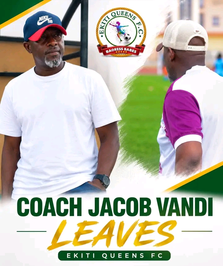 NWFL: Ekiti Queens Part Ways with Head Coach Jacob Vandi