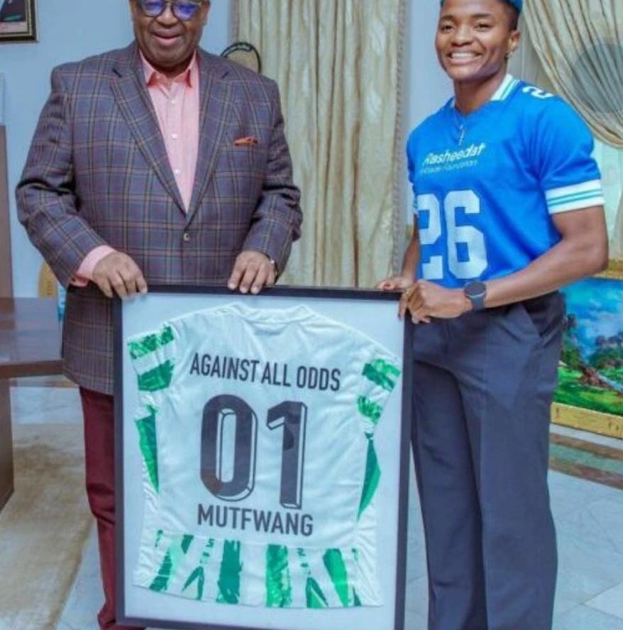 Rasheedat Ajibade Reaffirms Commitment to Grassroots Football Development After Meeting Plateau Governor Rasheedat Ajibade Reaffirms Commitment to Grassroots Football Development After Meeting Plateau Governor