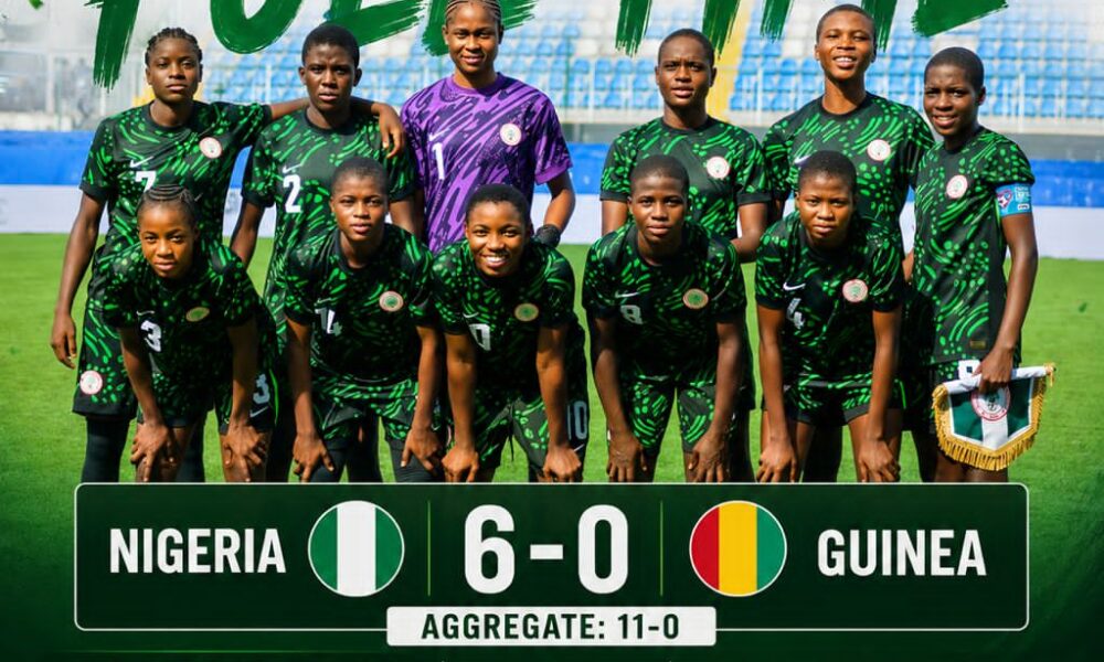 Flamingos Thrash Guinea to Set Up Benin Showdown in FIFA U-17 Women’s World Cup Qualifiers