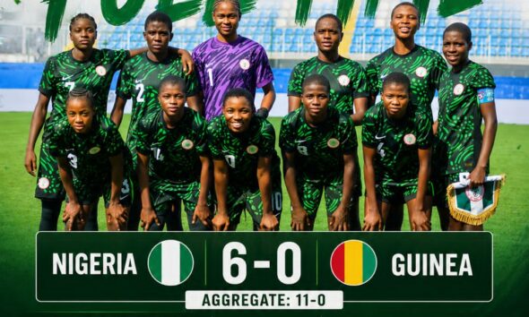 Flamingos Thrash Guinea to Set Up Benin Showdown in FIFA U-17 Women’s World Cup Qualifiers