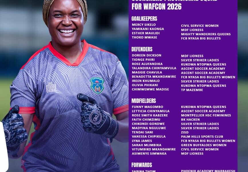Malawi Unveil Provisional Squad for WAFCON 2026 Ahead of Super Falcons Clash