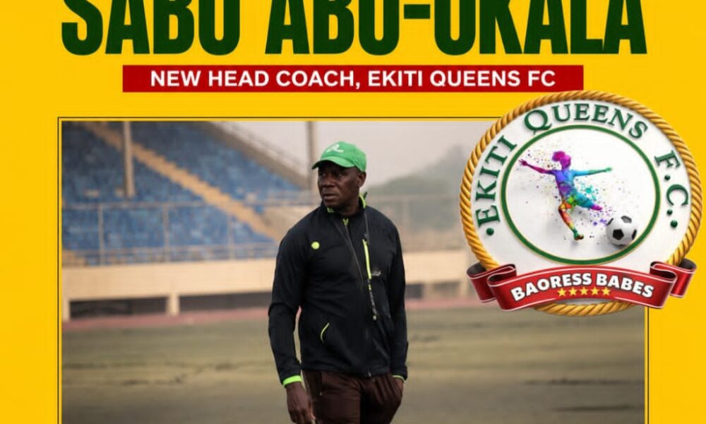 NWFL: Coach Sabo Abu Okala Appointed Head Coach of Ekiti Queens FC