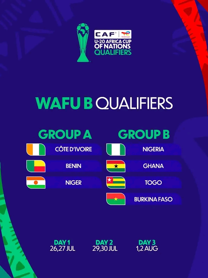 Flying Eagles Begin WAFU B U20 Title Defence Against Ghana on July 27