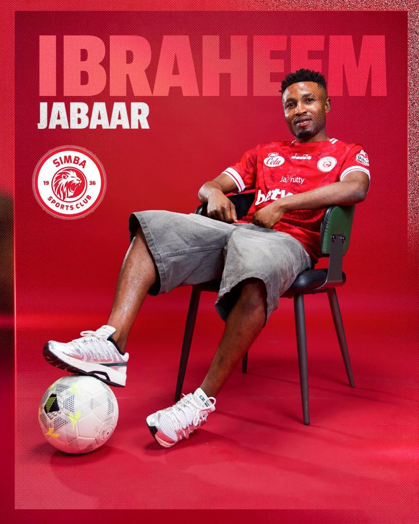 Simba SC Complete Signing of Nigerian Midfielder Ibraheem Jabaar on Two-Year Deal