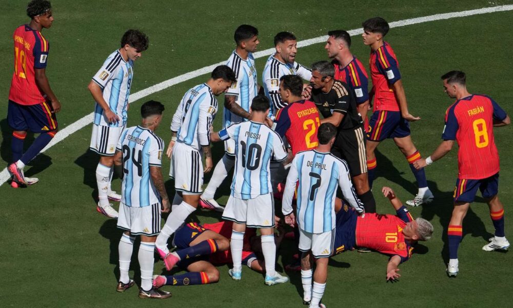 Ayala ‘deeply regrets’ clash with Olmo as FIFA launches World Cup final disciplinary probe