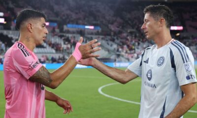 Luis Suarez double spoils Robert Lewandowski’s MLS debut as Inter Miami edge Chicago Fire