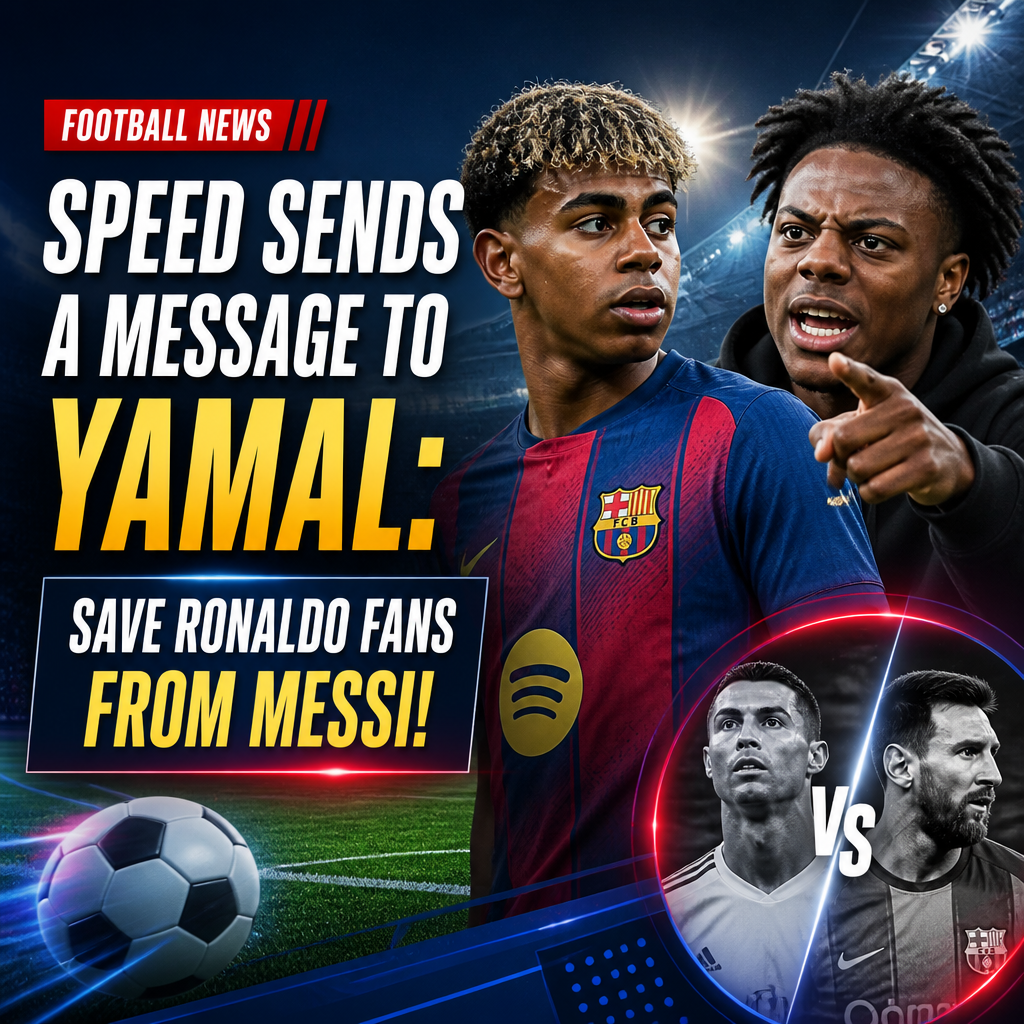 Speed urges Lamine Yamal to ‘save Ronaldo fans’ and stop Messi winning World Cup again Speed urges Lamine Yamal to ‘save Ronaldo fans’ and stop Messi winning World Cup again