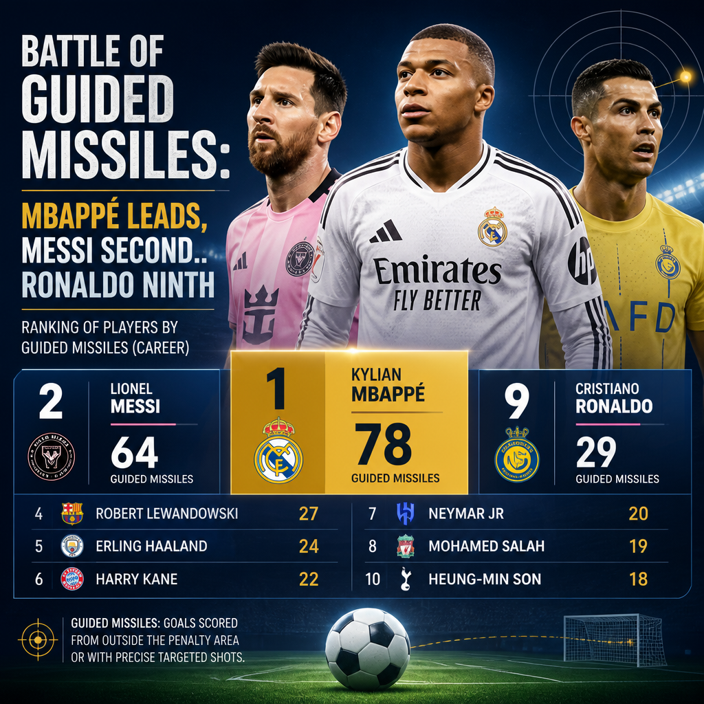 Mbappe tops World Cup 2026 shots chart as Messi, Haaland and Kane chase