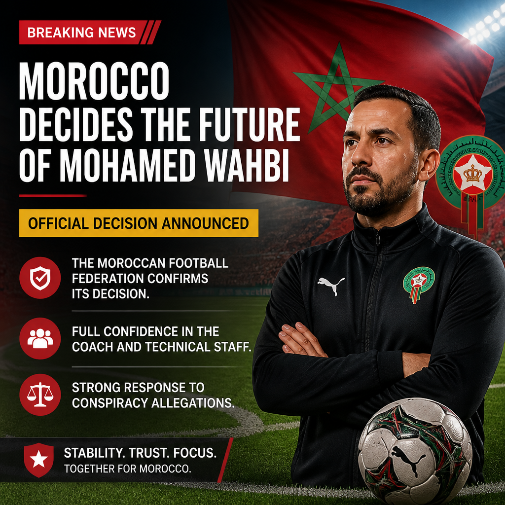 Morocco back coach Mohammed Ouahbi despite World Cup quarter-final exit Morocco back coach Mohammed Ouahbi despite World Cup quarter-final exit
