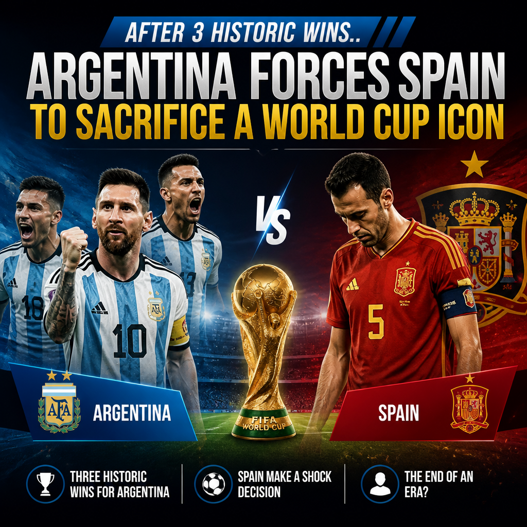 Spain forced to drop World Cup ‘lucky charm’ white kit for Argentina final