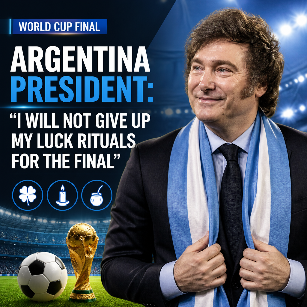 Argentina president to skip World Cup final over ‘lucky’ superstition