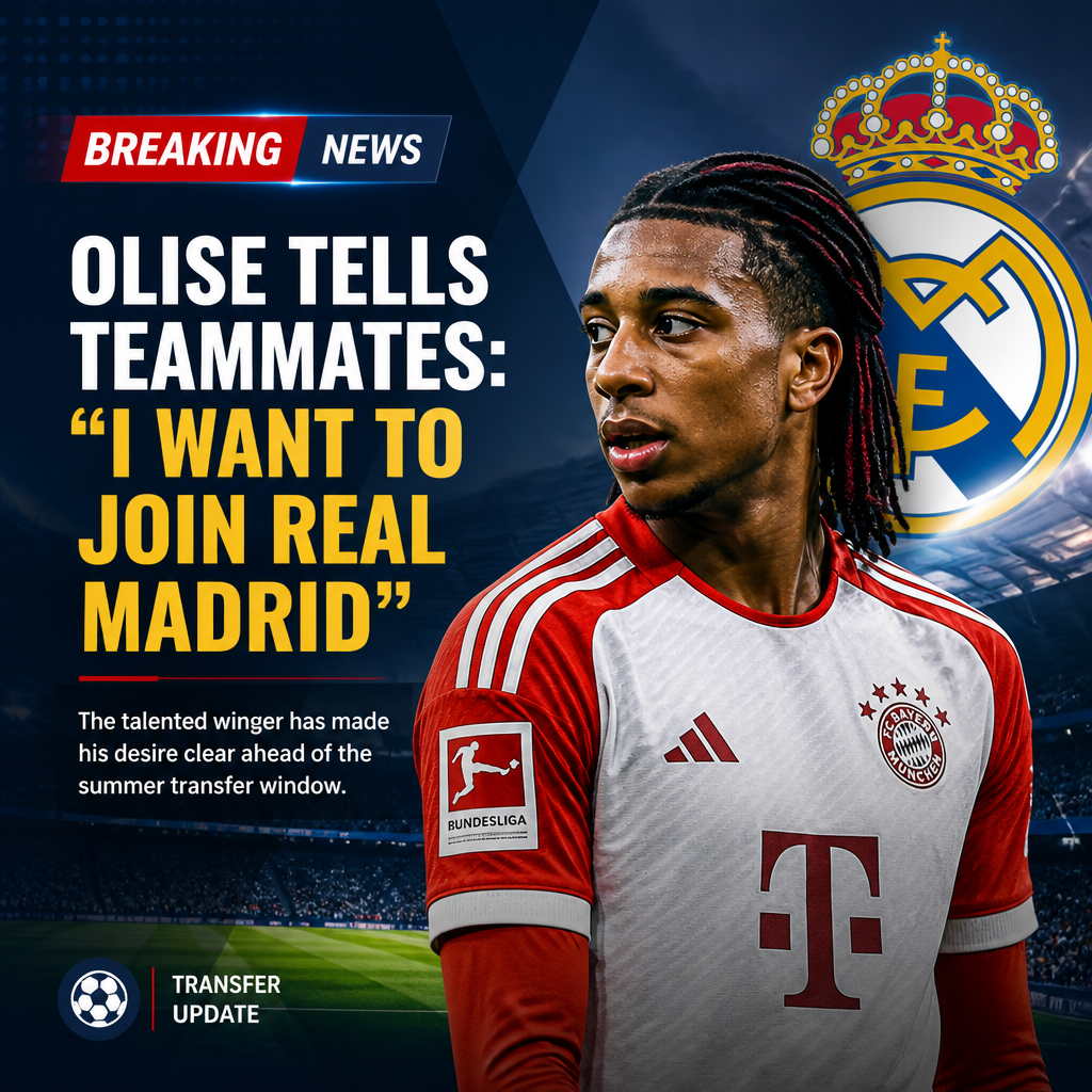 Michael Olise ‘tells France team-mates he wants Real Madrid move’ as Bayern stand firm Michael Olise ‘tells France team-mates he wants Real Madrid move’ as Bayern stand firm
