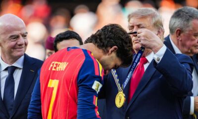 Trump praises Ferran Torres over Make Spain Great Again cap amid World Cup row