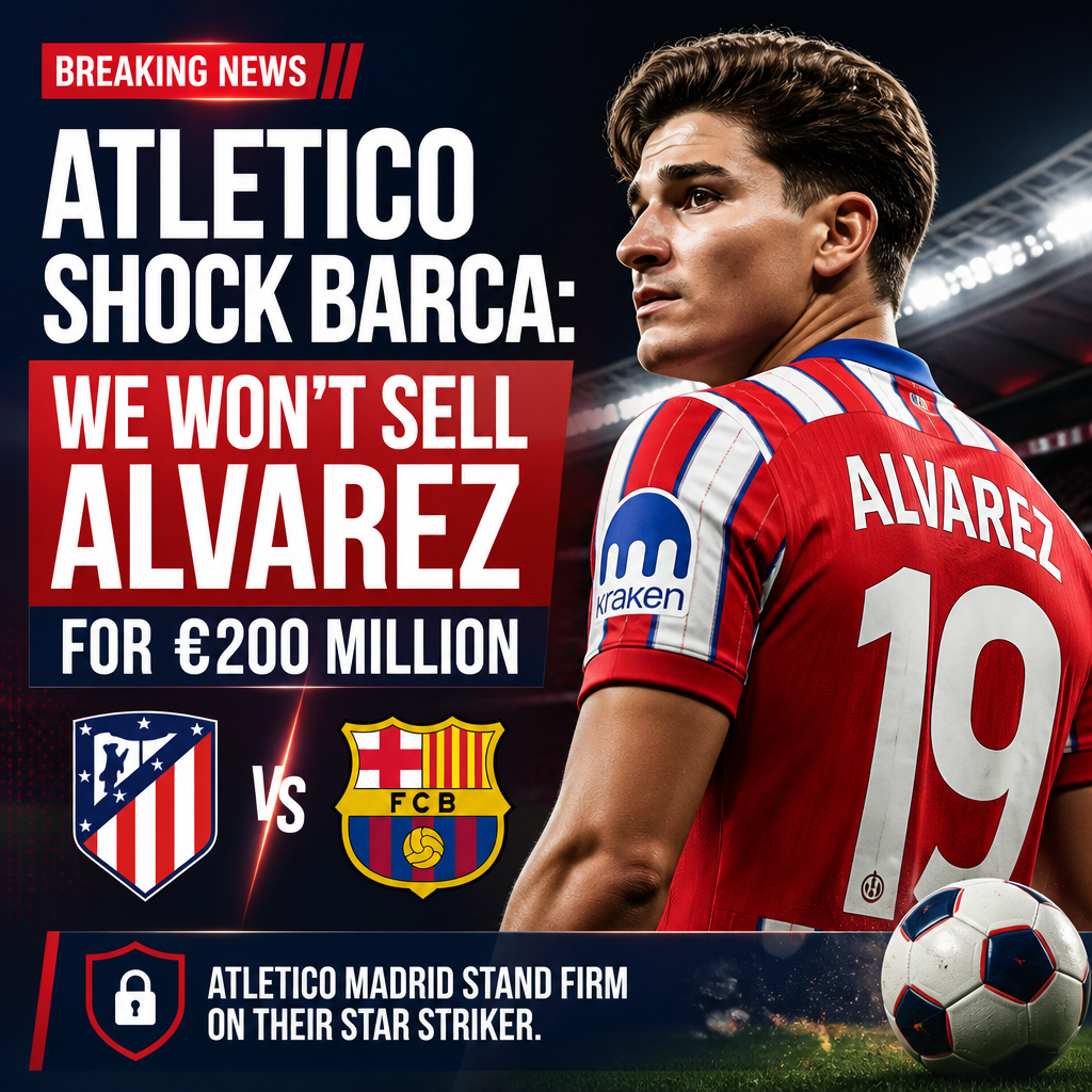 Atletico Madrid chief vows Julian Alvarez will not be sold ‘for €200m’ amid Barcelona interest Atletico Madrid chief vows Julian Alvarez will not be sold ‘for €200m’ amid Barcelona interest