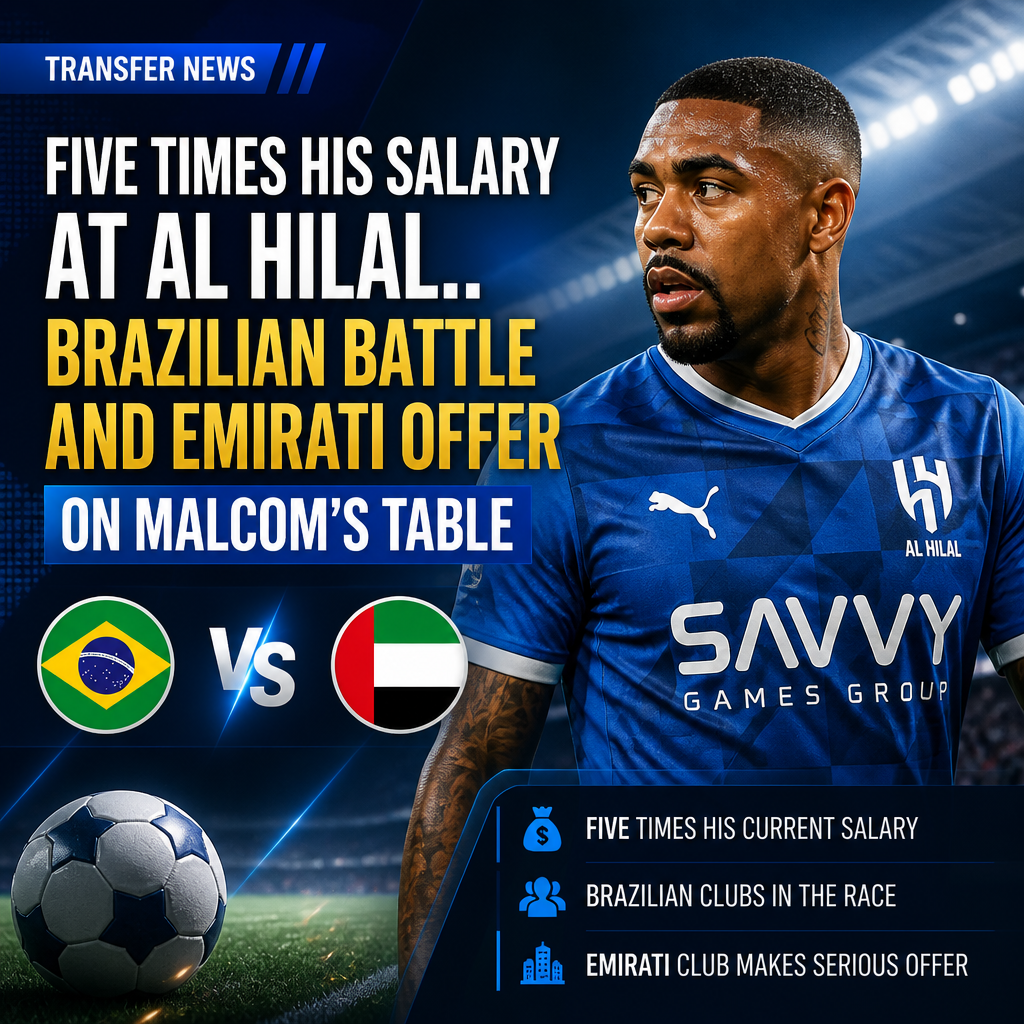 Malcom: Flamengo and Gremio battle Al Hilal winger as UAE move also discussed