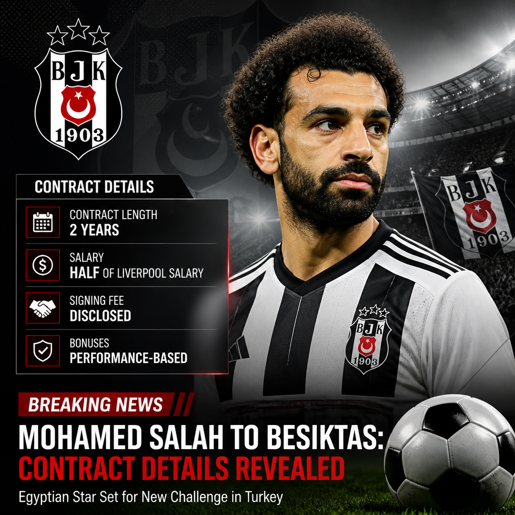 Mohamed Salah ‘agrees’ surprise Besiktas move on reduced salary – reports Mohamed Salah ‘agrees’ surprise Besiktas move on reduced salary – reports