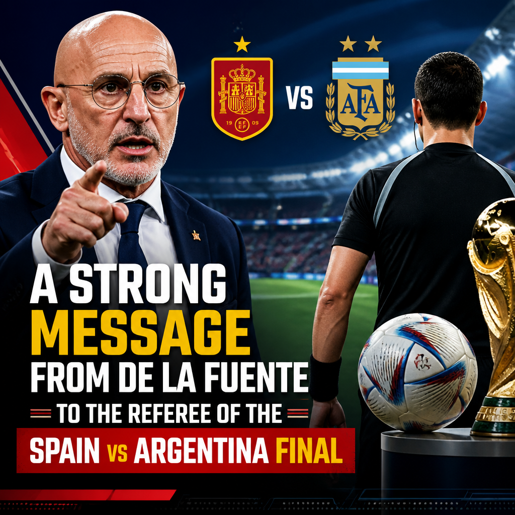 Spain boss De la Fuente warns World Cup final referee ‘must not be lenient’ against Argentina
