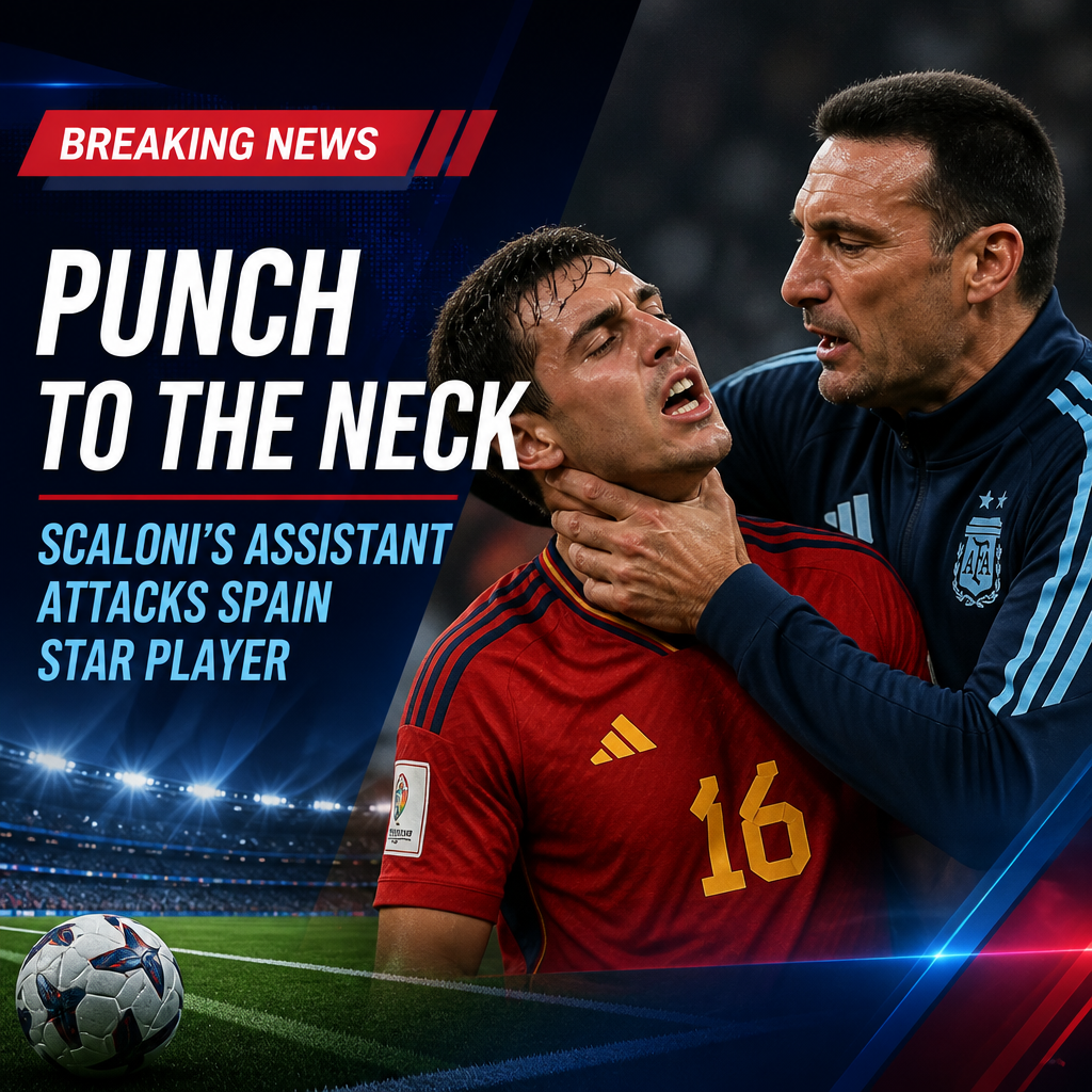Spain World Cup party marred as Argentina assistant Ayala ‘punches’ Dani Olmo in neck clash