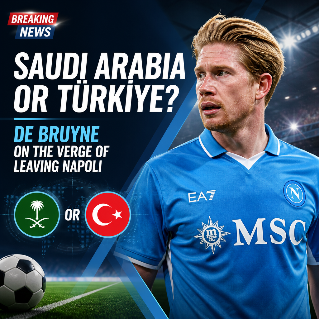Kevin De Bruyne set to quit Napoli after one season as intermediaries explore Saudi and Turkey moves Kevin De Bruyne set to quit Napoli after one season as intermediaries explore Saudi and Turkey moves