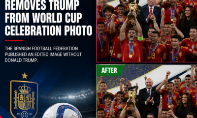Trump cut from Spain World Cup victory photo by Spanish FA