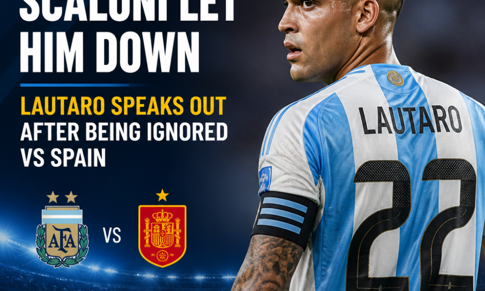 Lautaro Martinez breaks silence after World Cup final snub as Argentina fall to Spain