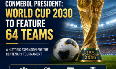 World Cup 2030 ‘set for historic expansion to 64 teams’, says CONMEBOL chief Dominguez