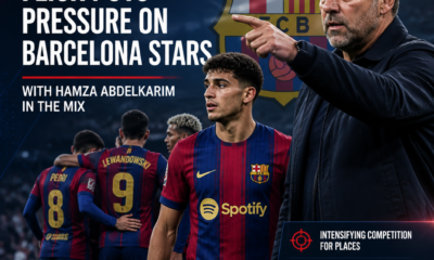 Hansi Flick ramps up Barcelona’s pre-season intensity as Araujo returns to training