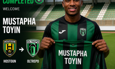 Mustapha Toyin: Nigerian midfielder joins Oltrepo from Hostoun in Serie D move