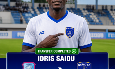 Idris Saidu: Nigerian left-back joins Barau FC from Niger Tornadoes in NPFL move