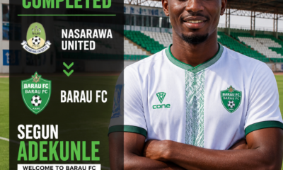 Segun Adekunle: Nigeria Defender Joins Barau FC from Nasarawa United