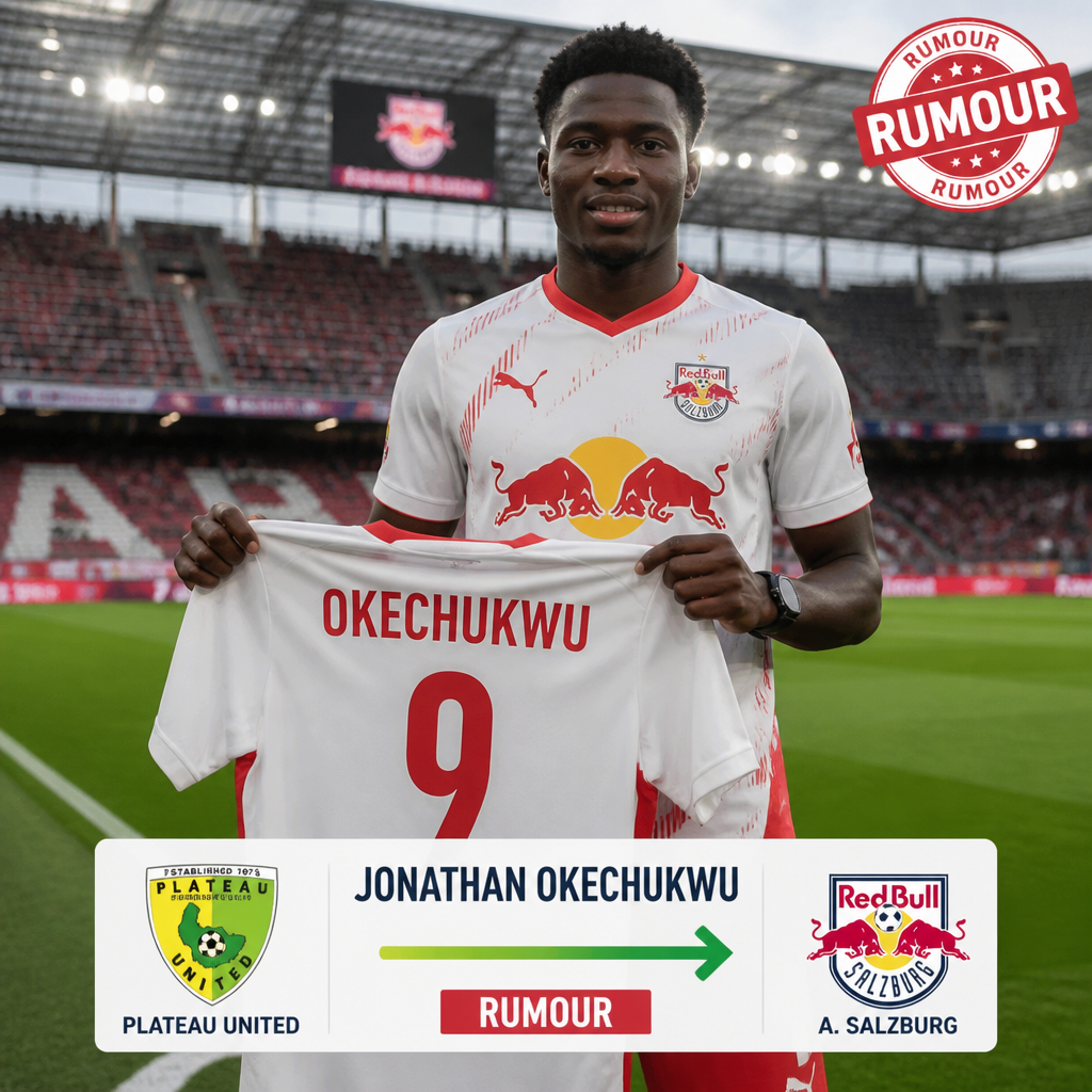 Jonathan Okechukwu: Nigerian teenager linked with Red Bull Salzburg move from Plateau United