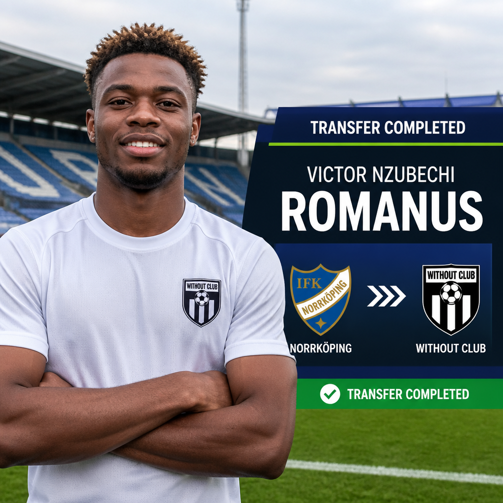 Victor Nzubechi Romanus: Nigerian midfielder leaves Norrkoping to become free agent Victor Nzubechi Romanus: Nigerian midfielder leaves Norrkoping to become free agent