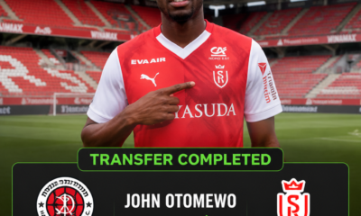 John Otomewo: Nigerian midfielder joins Stade Reims from H. Jerusalem in €1.6m deal