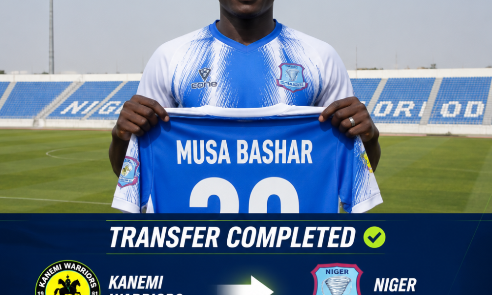 Musa Bashar seals free move to Niger Tornadoes from Kanemi Warriors