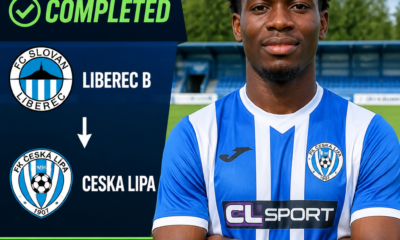 John Patrick Edeh: Nigerian forward joins Ceska Lipa on loan from Liberec B