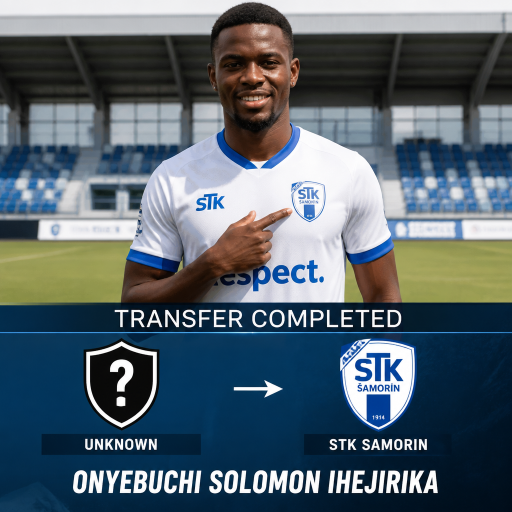Onyebuchi Solomon Ihejirika: Nigerian forward seals move to STK Samorin in Slovak II. Liga Onyebuchi Solomon Ihejirika: Nigerian forward seals move to STK Samorin in Slovak II. Liga