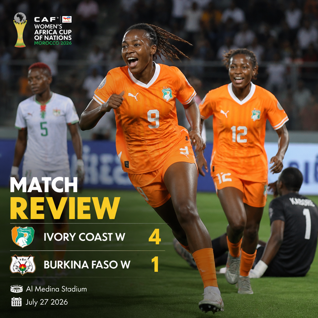 Elloh and Konan Akissi inspire Ivory Coast to emphatic Wafcon win over Burkina Faso