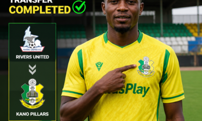 Friday Ubong seals move to Kano Pillars after Rivers United exit