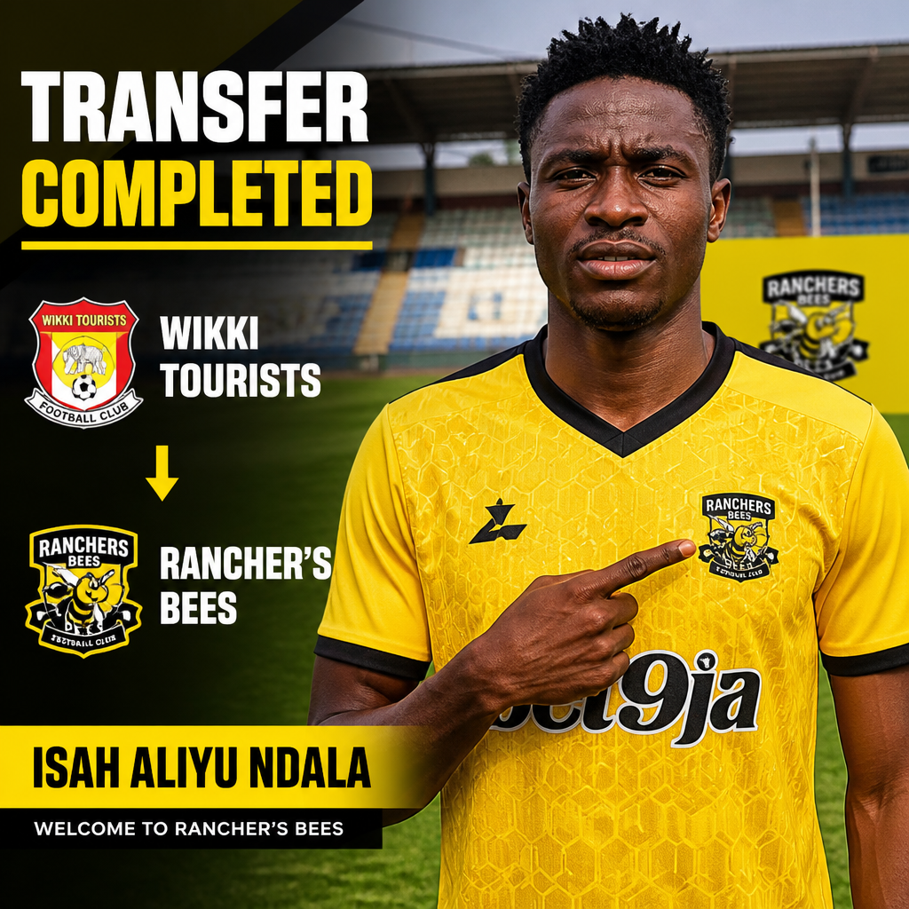 Isah Aliyu Ndala: Nigeria midfielder joins Ranchers Bees on free transfer Isah Aliyu Ndala: Nigeria midfielder joins Ranchers Bees on free transfer