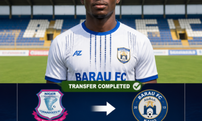 Ahmad Liman: Nigerian midfielder leaves Niger Tornadoes to join Barau FC