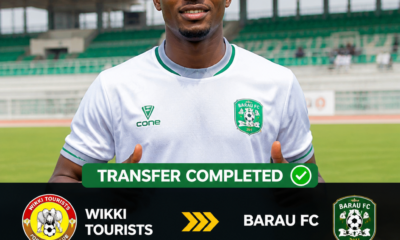 Nasiru Jibrin: Nigeria midfielder joins Barau FC on free transfer from Wikki Tourists