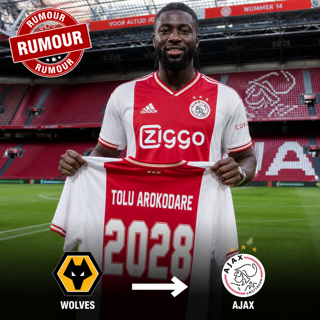 Ajax eye move for Wolves and Nigeria striker Tolu Arokodare after relegation