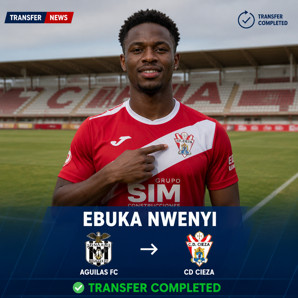 Ebuka Nwenyi: Nigerian defender joins CD Cieza on free transfer from Aguilas FC