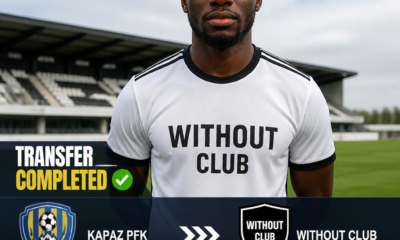 Olawale Onanuga: Nigerian midfielder leaves Kapaz PFK to become a free agent
