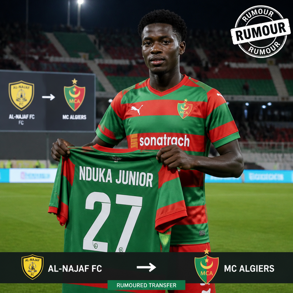 Nigerian Centre-Back Nduka Junior Emerges as MC Algiers Target from Al-Najaf FC