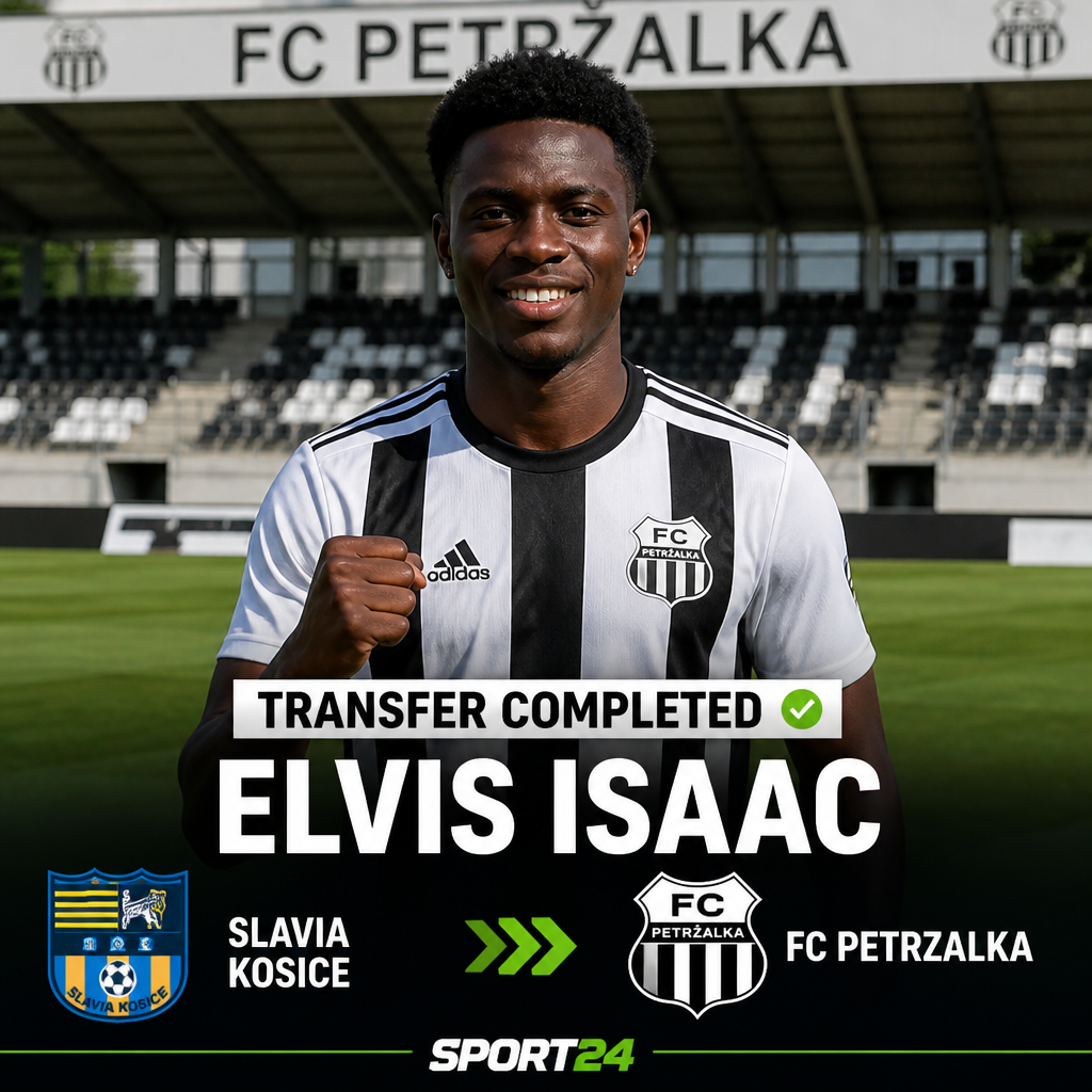 Elvis Isaac: Nigeria winger joins FC Petrzalka on free transfer from Slavia Kosice