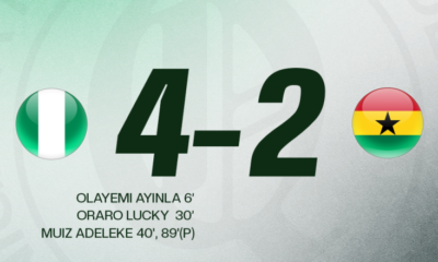 Flying Eagles hit four past Ghana to seize control of WAFU B U20 group