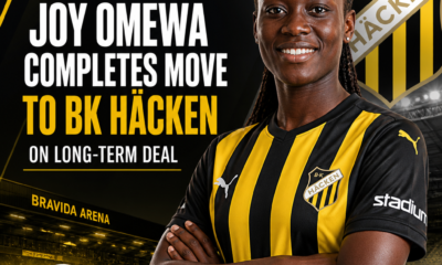 Joy Omewa: Nigeria striker seals long-term BK Hacken move to 2029
