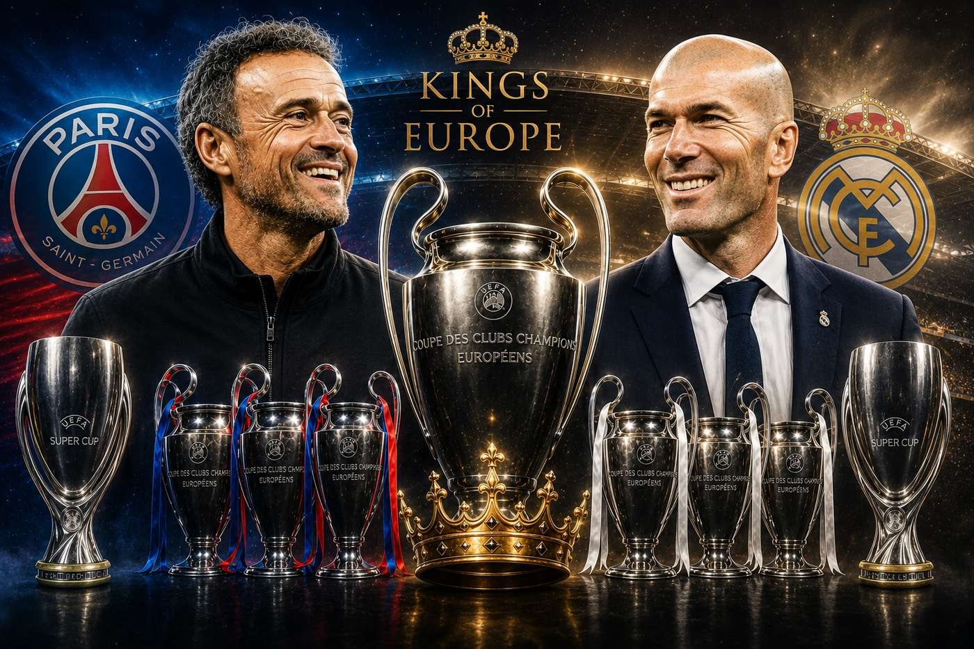 Luis Enrique joins Europe’s coaching elite as Paris Saint-Germain extend continental reign