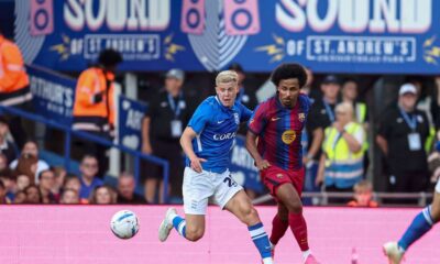 Barcelona’s Karim Adeyemi shows speed but lacks precision on debut as Hansi Flick calls for more